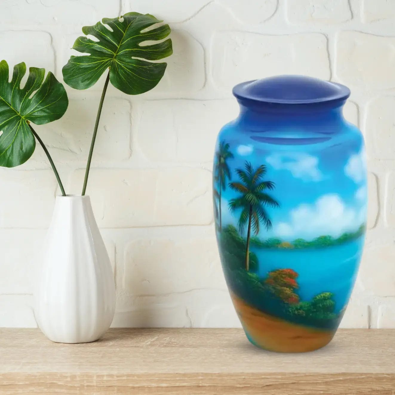 Hand Painted Urns - Paradise