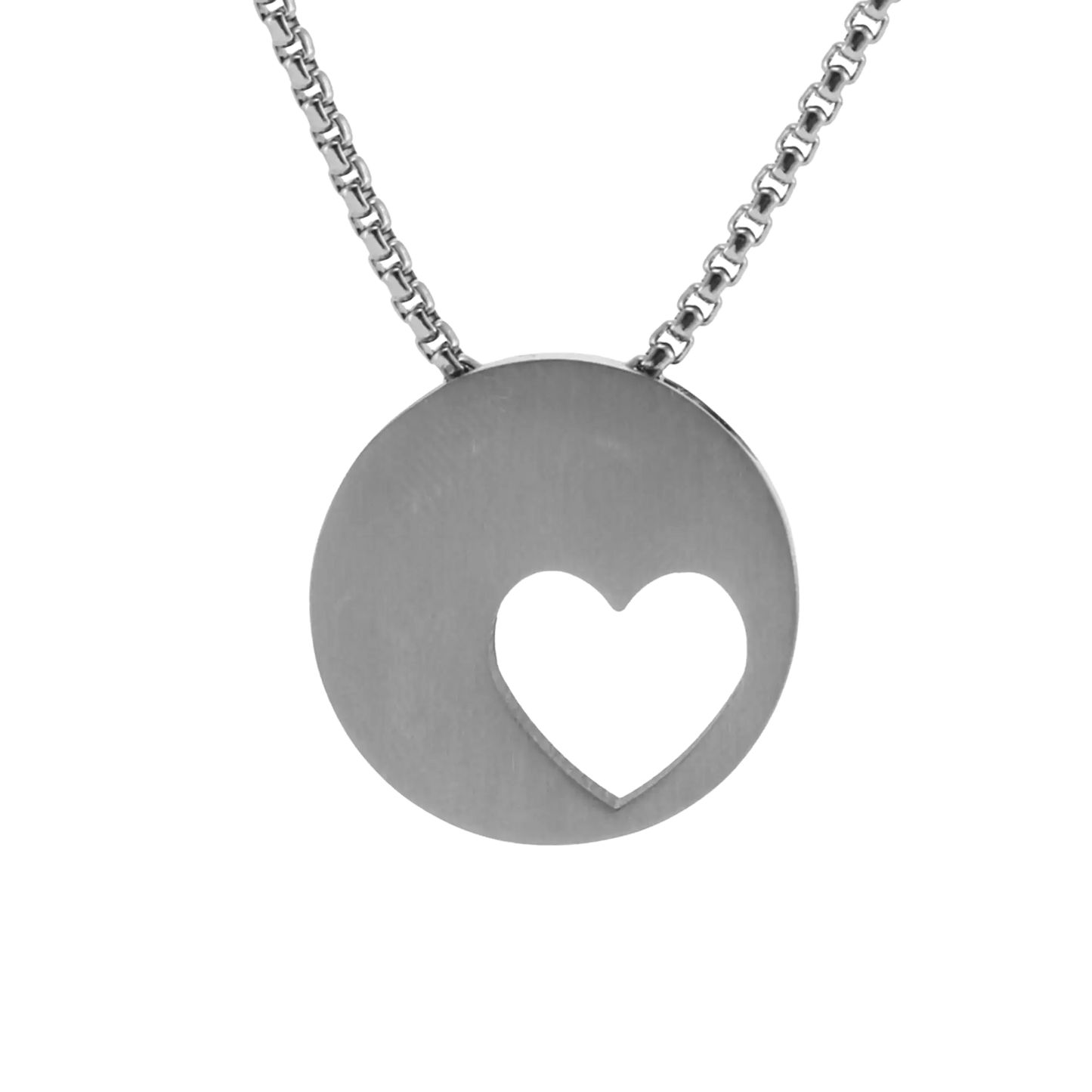 Pewter Eternity Heart Pendant