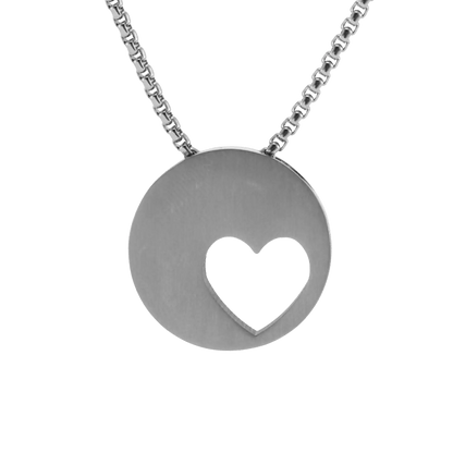 Pewter Eternity Heart Pendant