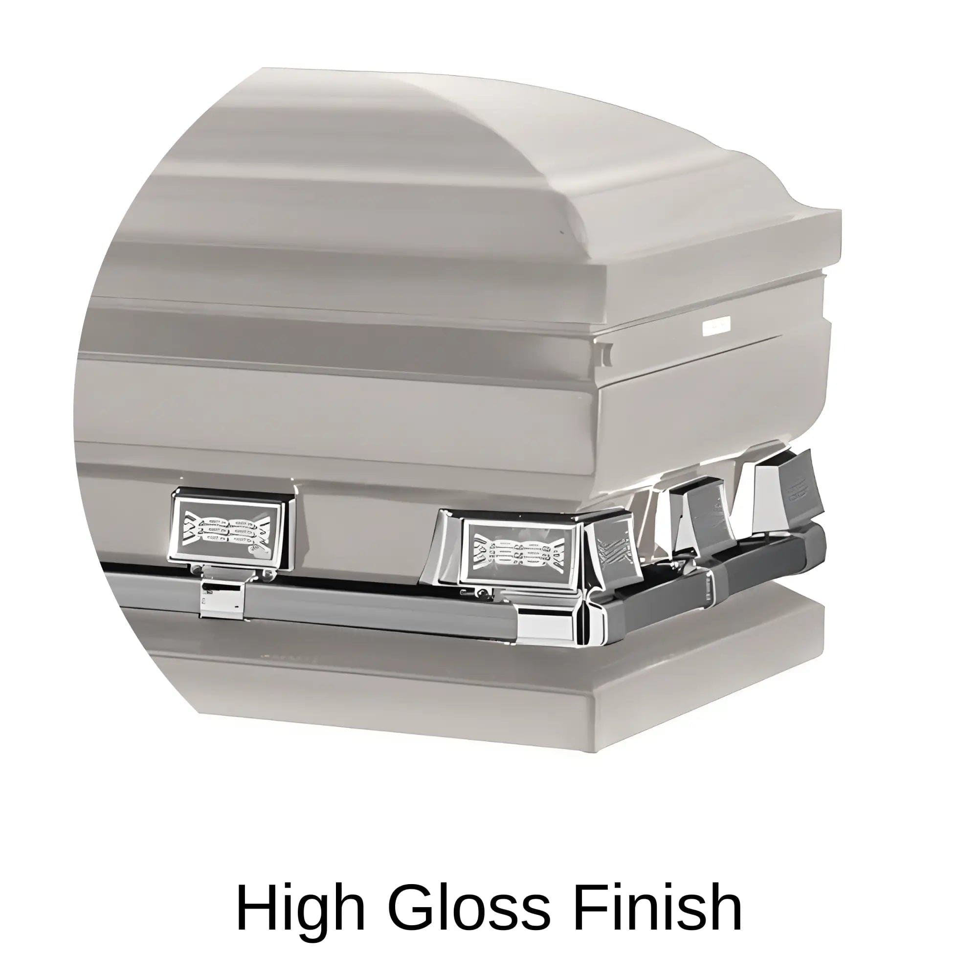 High Gloss Finish Of Titan Atlas XL Series Casket 