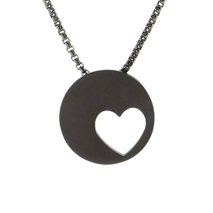 Slate Eternity Heart Pendant