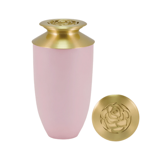 Cascade Scatter™ Monterey Rose – Large Adult Urn (Pink)