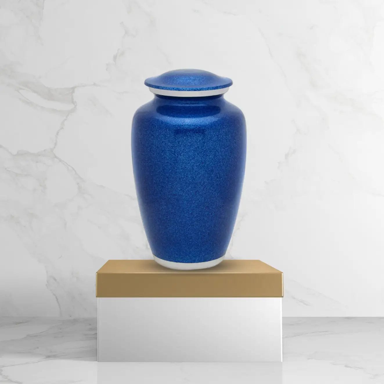 Solid Color Urn - Blue Pearl
