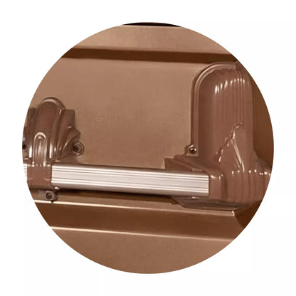 Andover Series | Copper Steel Casket with Rosetan Interior