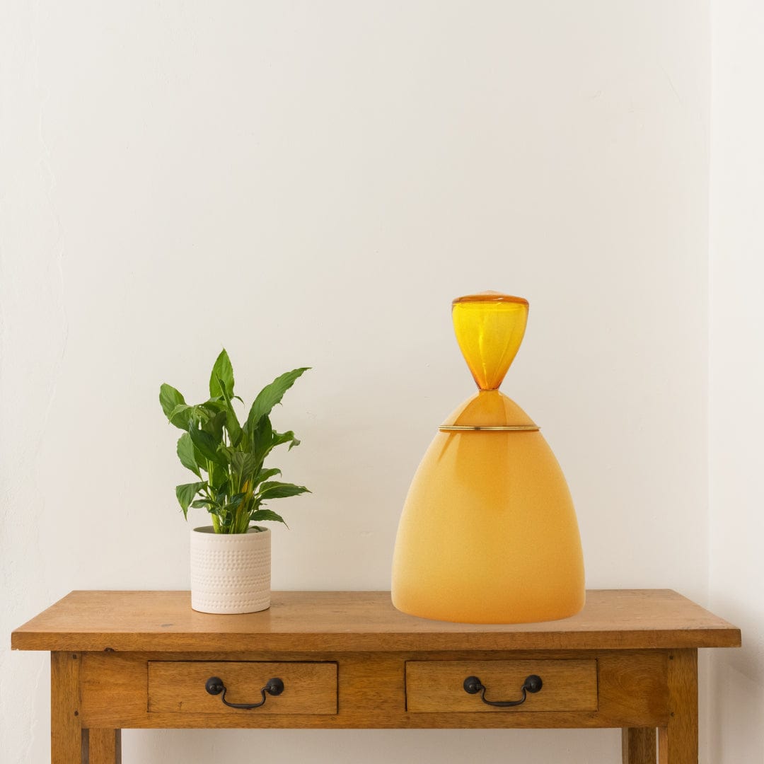 Solstice X Vitreluxe | Ochre Halo Adult Urn