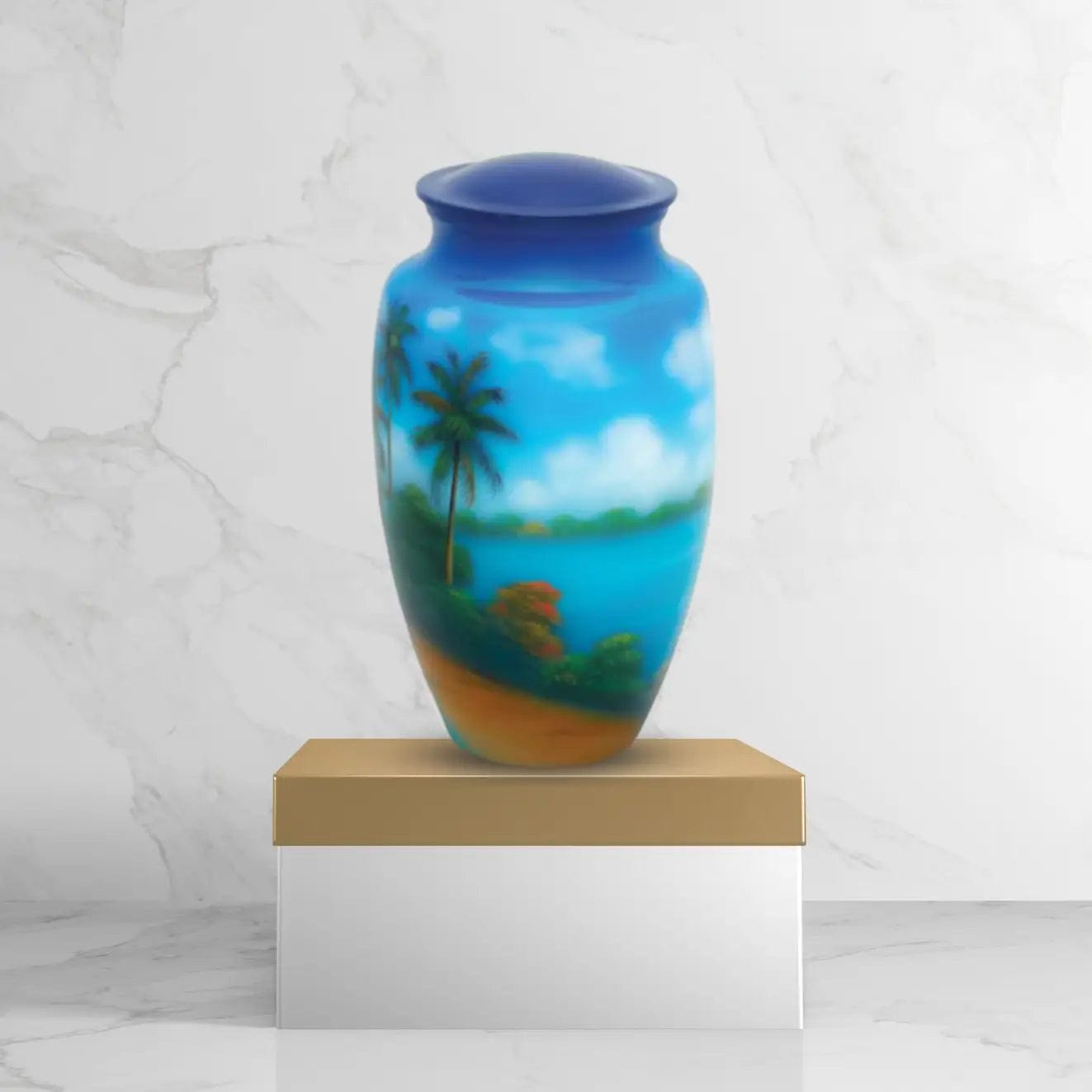 Hand Painted Urns - Paradise