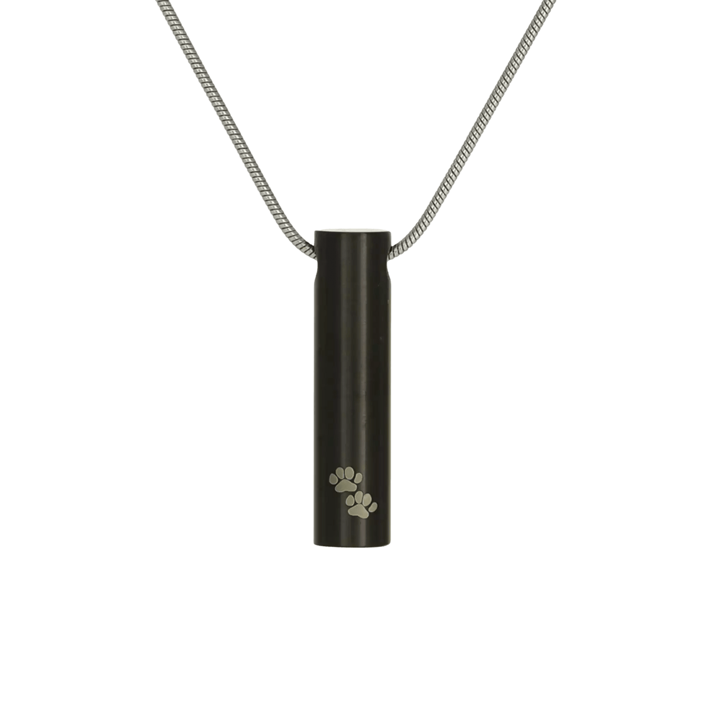 Paw Prints Cylinder Pendant