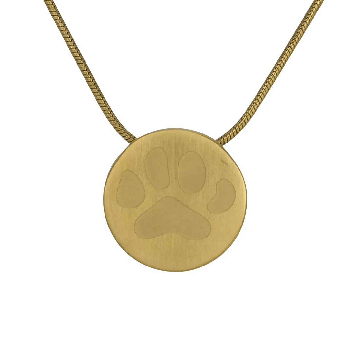 Bronze Large Paw Prints Pendant