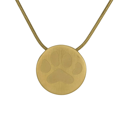 Bronze Large Paw Prints Pendant