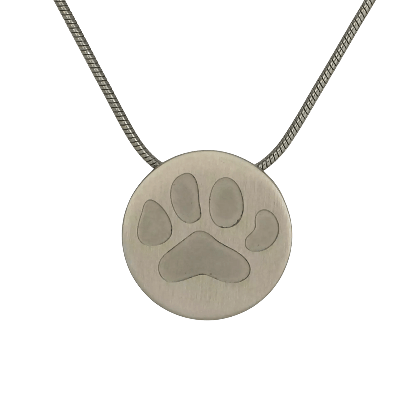 Pewter Large Paw Prints Pendant