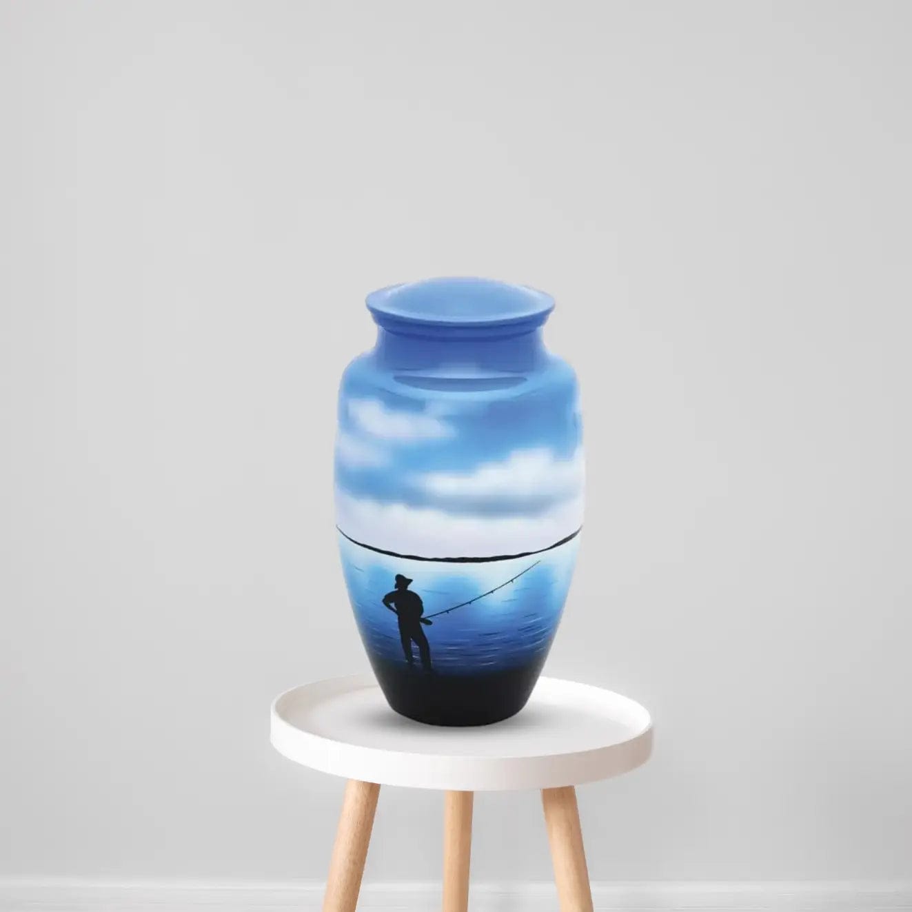 Load image into Gallery viewer, Hand Painted Urns - Fisherman
