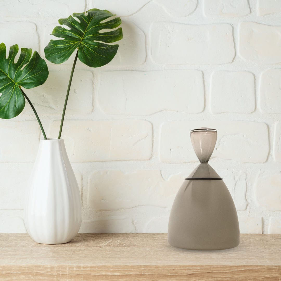 Solstice X Vitreluxe | Gray Halo Adult Urn