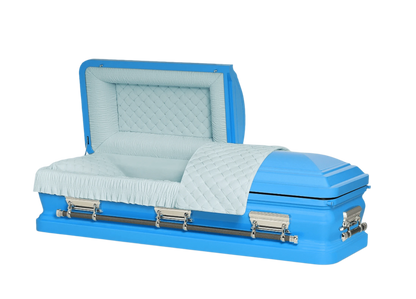 Adams Series | Turquoise Steel Casket