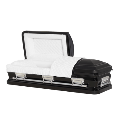 Adams Series | Black Steel Casket