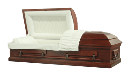 Ajax (Poplar) | Poplar Wood Casket with Satin Cherry Finish