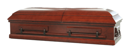 Ajax (Poplar) | Poplar Wood Casket with Satin Cherry Finish