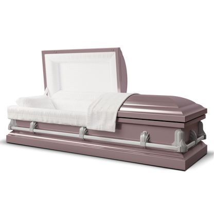 Andover Series | Orchid Steel Casket with White Interior