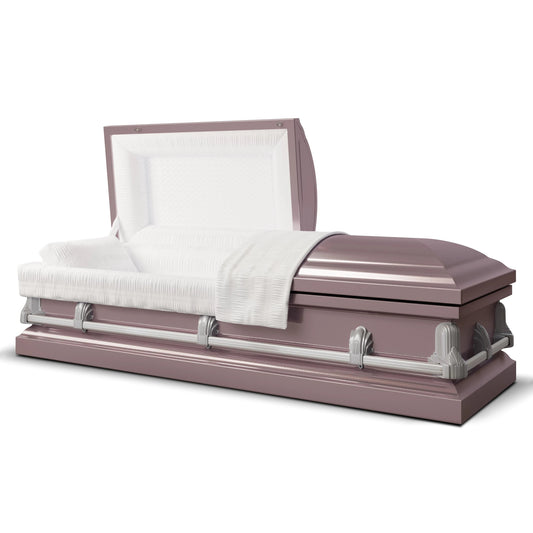 Andover Series | Orchid Steel Casket with White Interior