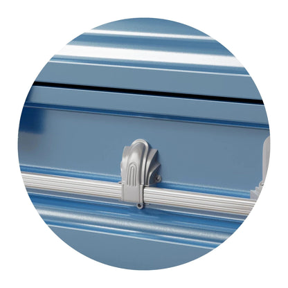 Andover Series | Light Blue Steel Casket with Light Blue Interior