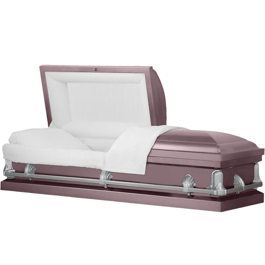 Andover Series | Orchid Steel Casket with White Interior