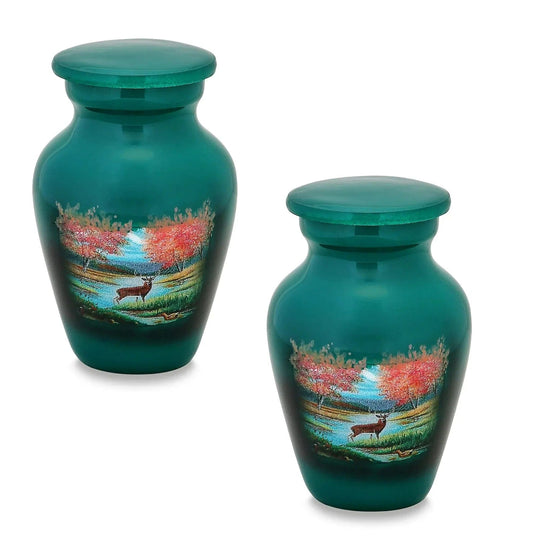 Pair of Pet Keepsake Urns - Wildlife Refuge | Artist Keepsake Urns