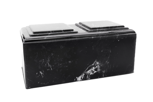 Ebony Companion Marble Urn | Urn for Two