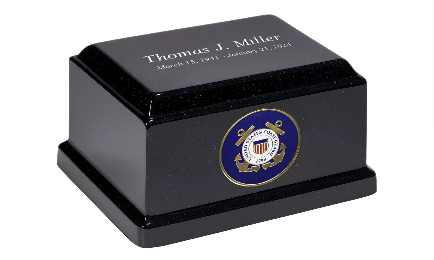 Omega Granite Military Urn | US Coast Guard