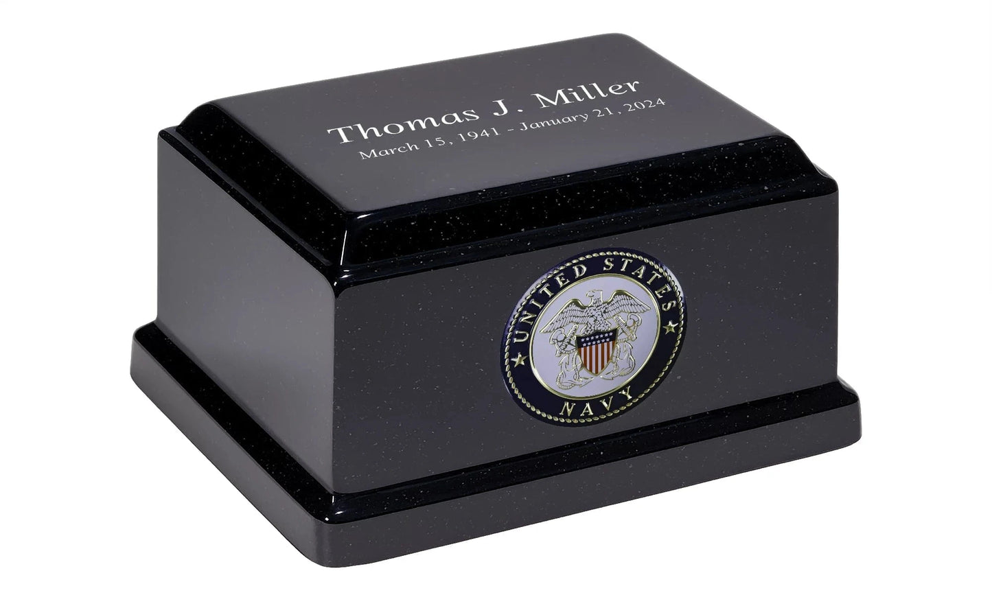 Omega Granite Military Urn | US Navy