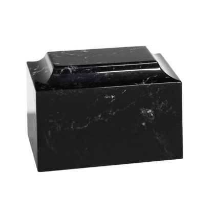 Black Marble Pet Cremation Urn