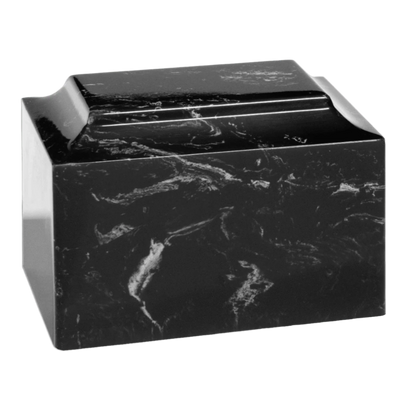 Black Marble Pet Cremation Urn