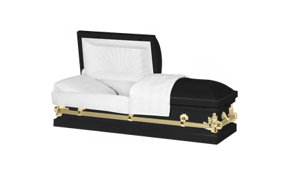 Youth & Child | Black & Gold Youth Casket
