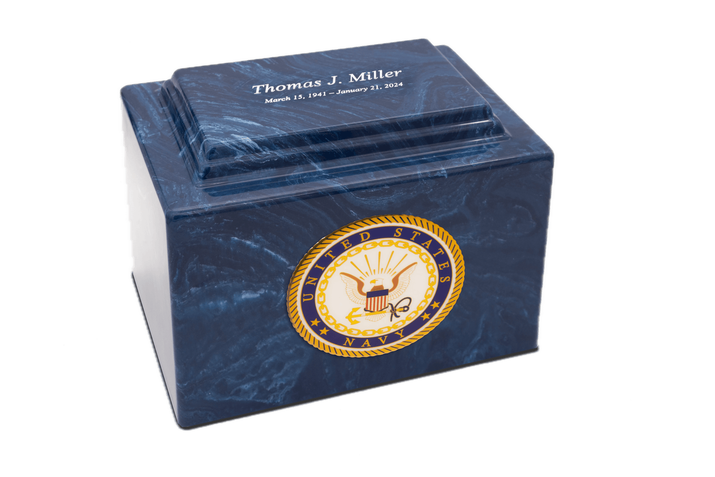 Military Marble Cremation Urn | US Navy