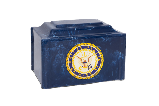 Military Marble Cremation Urn | US Navy