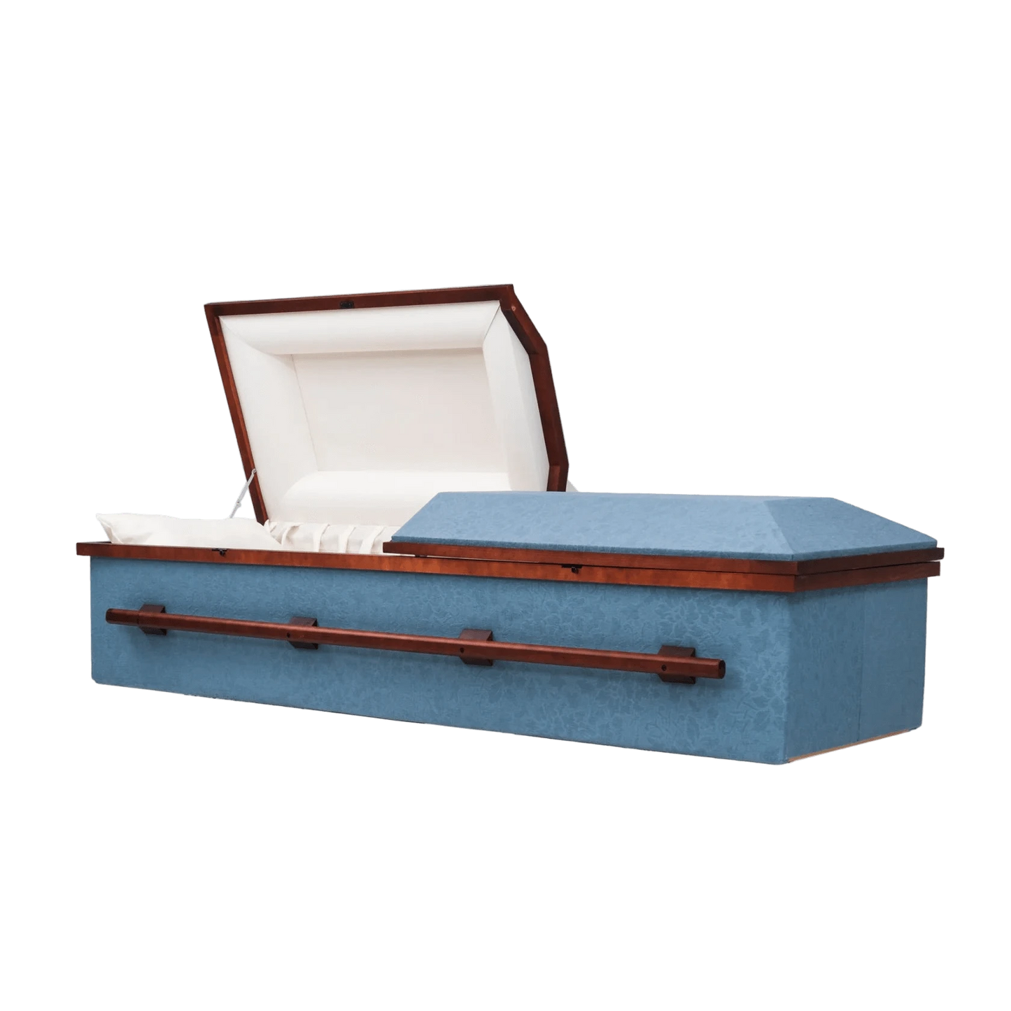 Blue Dome Cloth Casket