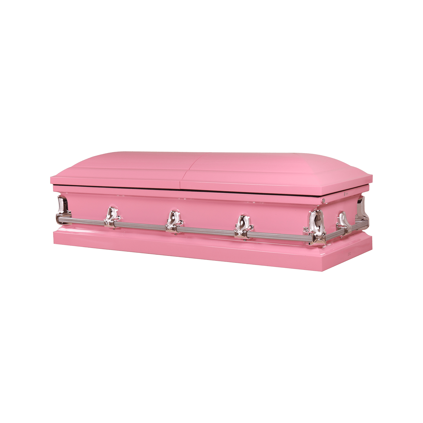 Orion Series (18 gauge) | Hot Pink Steel Casket with White Interior