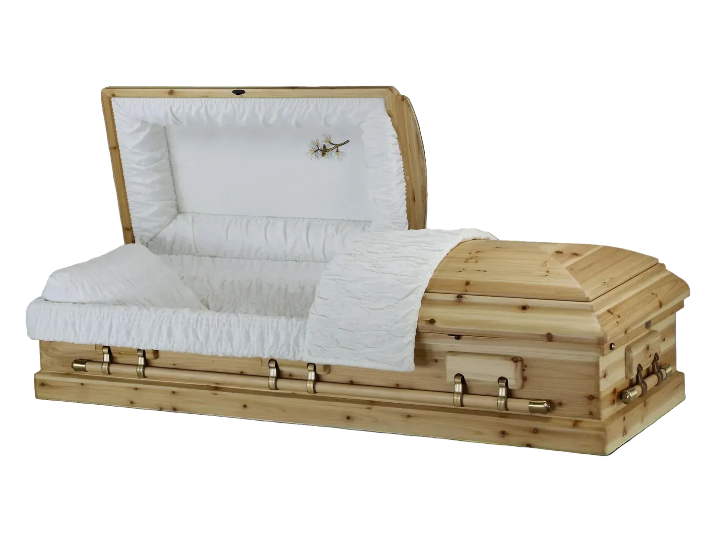 Burlingford (Pine) | Pine Casket with Satin Finish