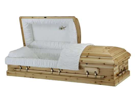 Burlingford (Pine) | Pine Casket with Satin Finish