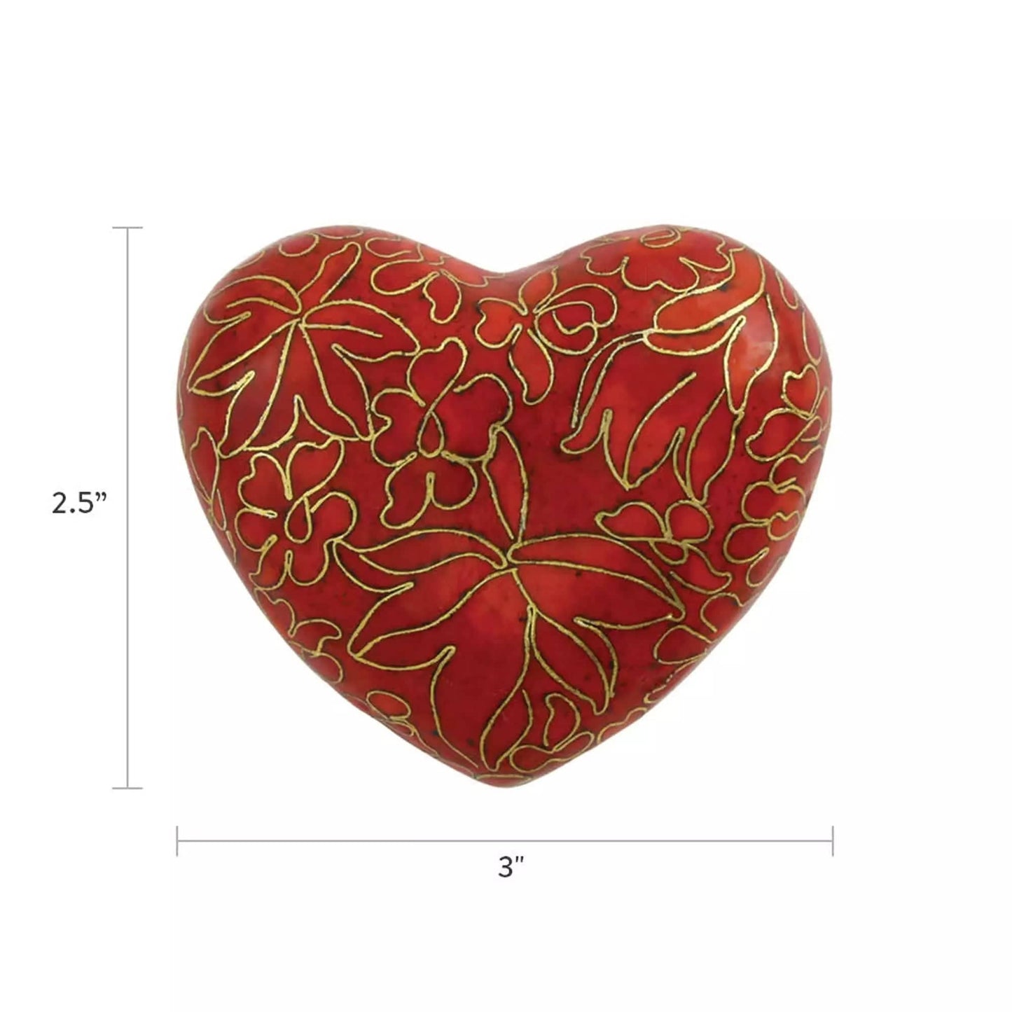 Etienne Autumn Leaves Heart Shaped Keepsake Urn