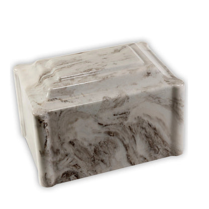 Cashmere Gray Cultured Marble Cremation Urn