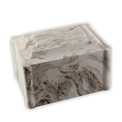 Cashmere Gray Cultured Marble Cremation Urn