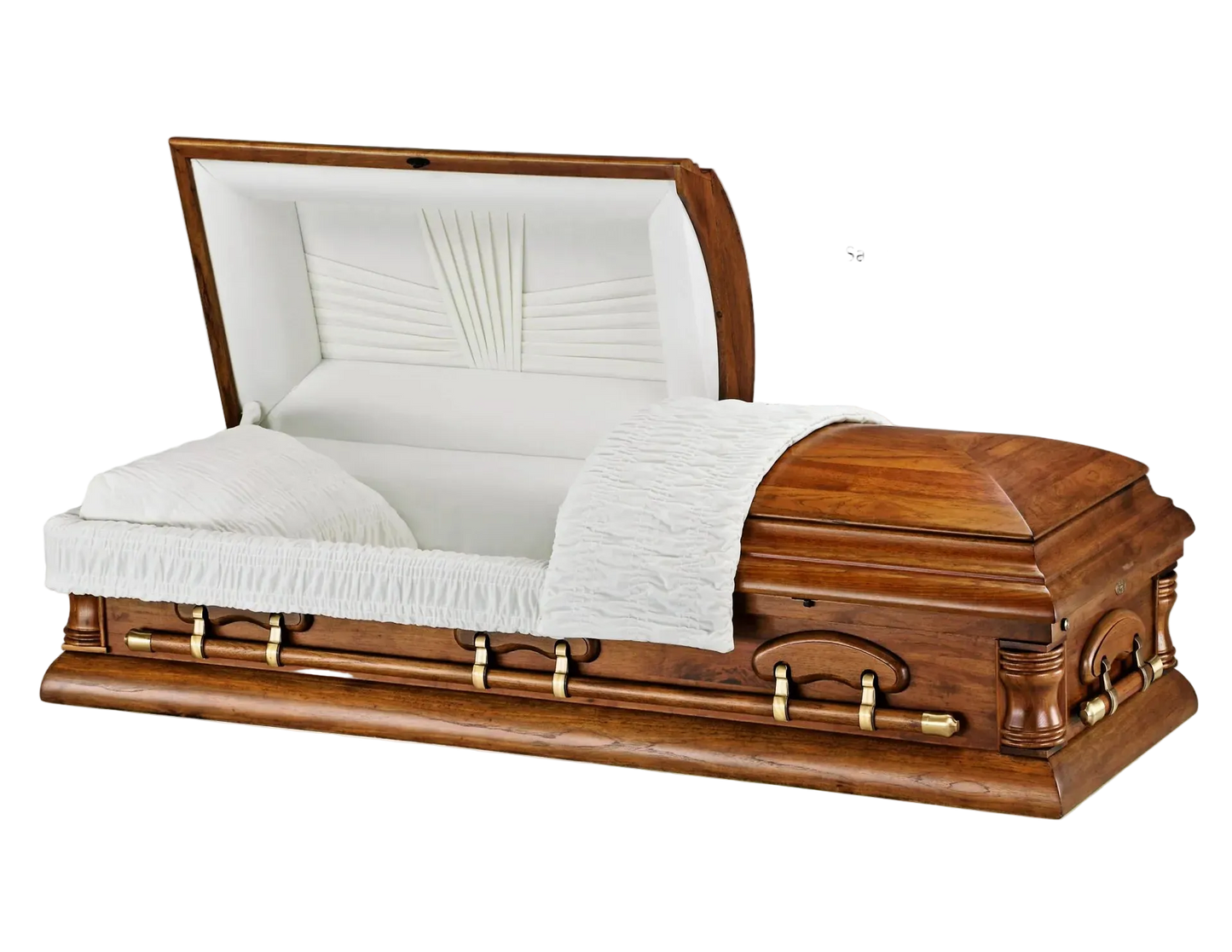 Clifton (Pecan) | Pecan Wooden Casket with Satin Finish
