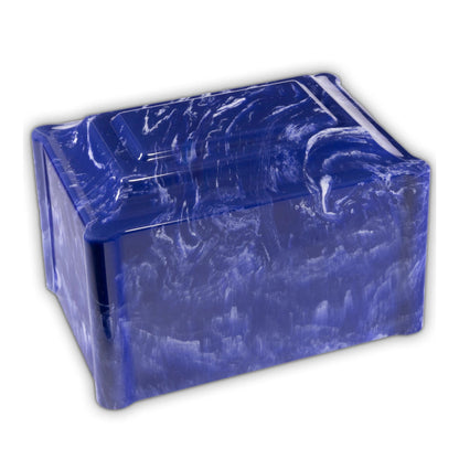 Cobalt Cultured Marble Cremation Urn