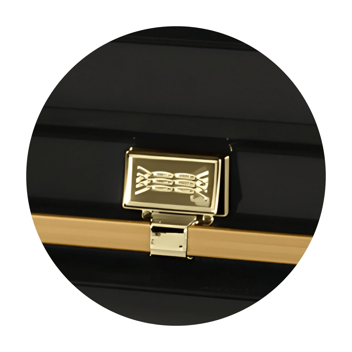Commander XXL 40 & 44-inch | Black and Gold Steel Oversize Casket with White Interior
