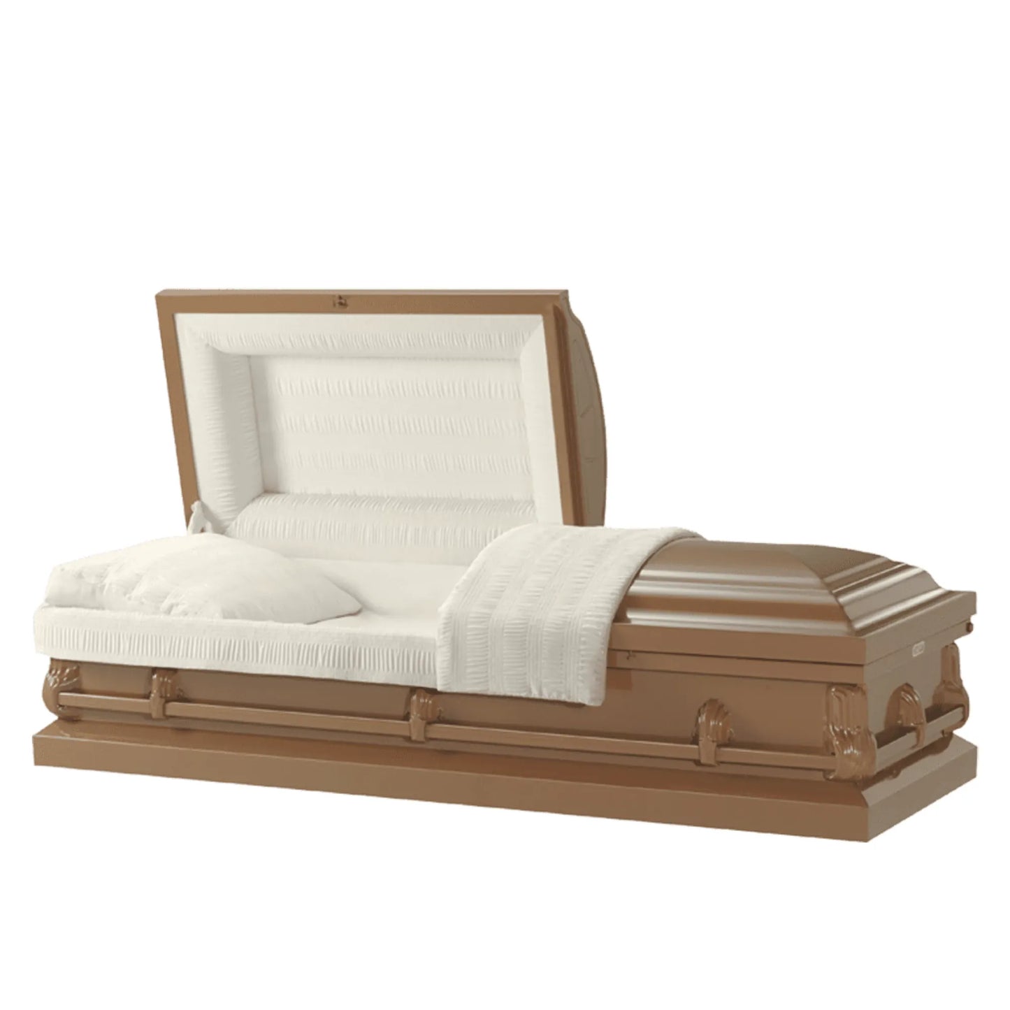 Andover Series (Made in USA) | Copper Steel Casket with Almond Interior