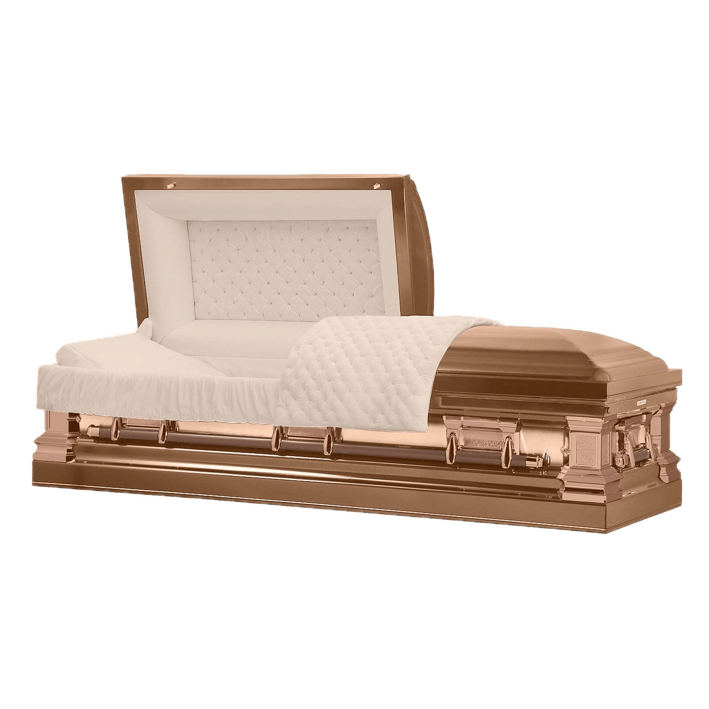 Era Stainless Series | Copper Stainless Steel Casket with Rosetan Interior