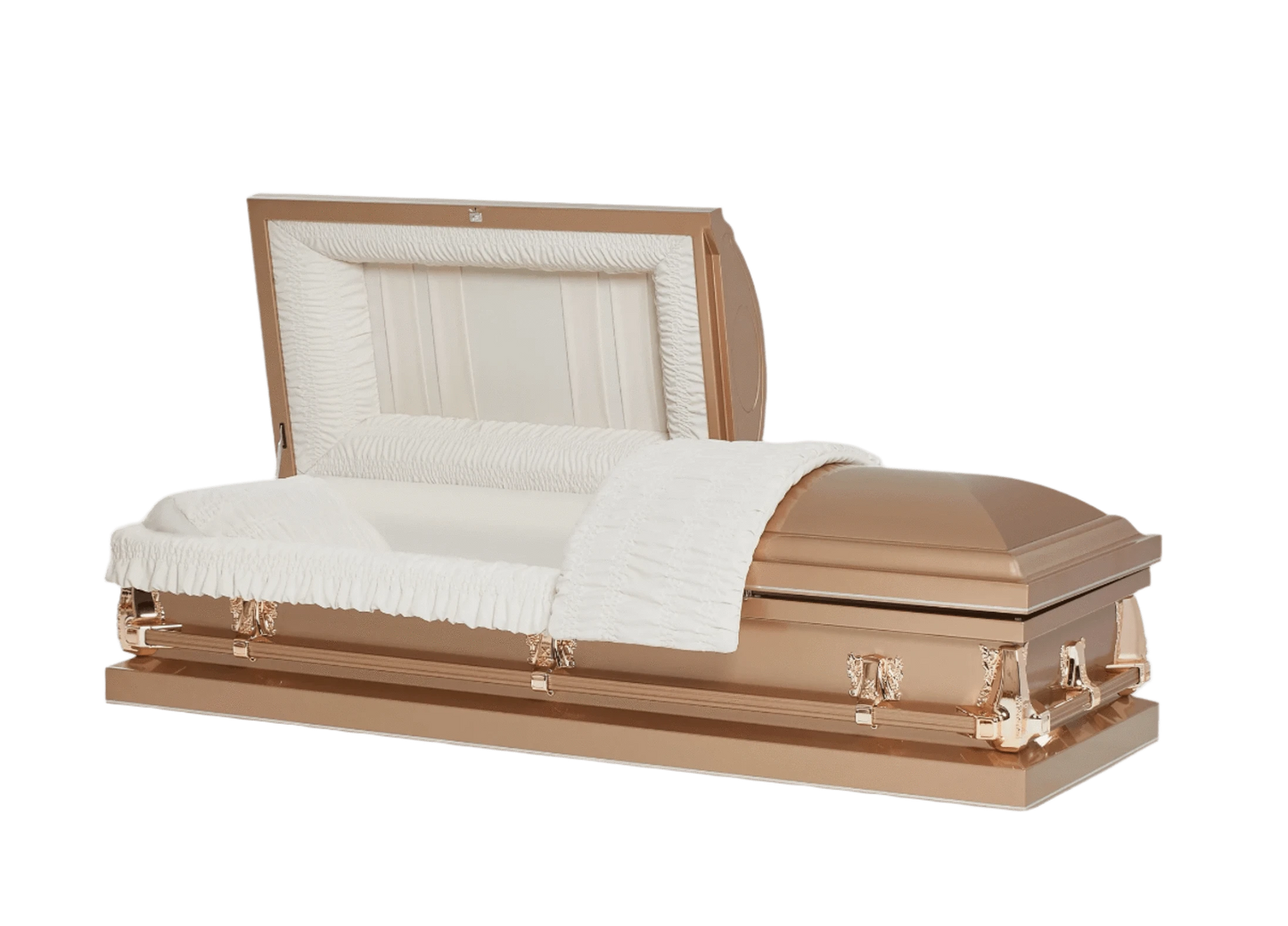 Montana Series | Copper 20-Gauge Steel Casket – Half Couch