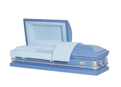 Montana Series | Leo Blue 20-Gauge Steel Casket