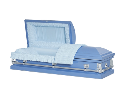 Montana Series | Leo Blue 20-Gauge Steel Casket