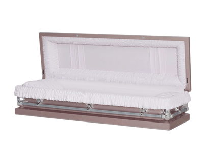 Manson Series | Orchid 20-Gauge Steel Casket – Full Couch