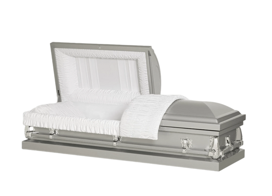 Montana Series | Silver 20-Gauge Steel Casket
